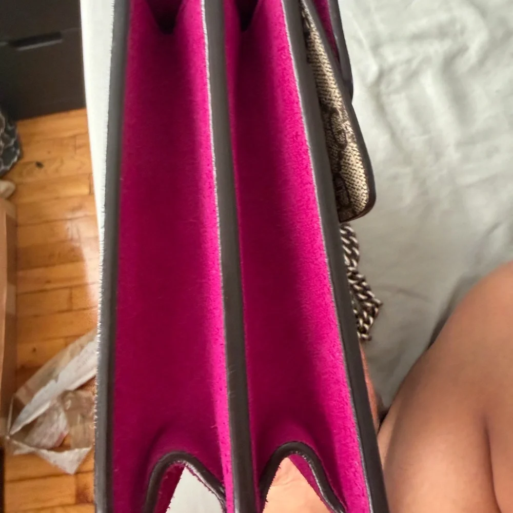 Gucci Magenta Dionysus with crystals GG Shoulder Bag - Picture 16 of 16